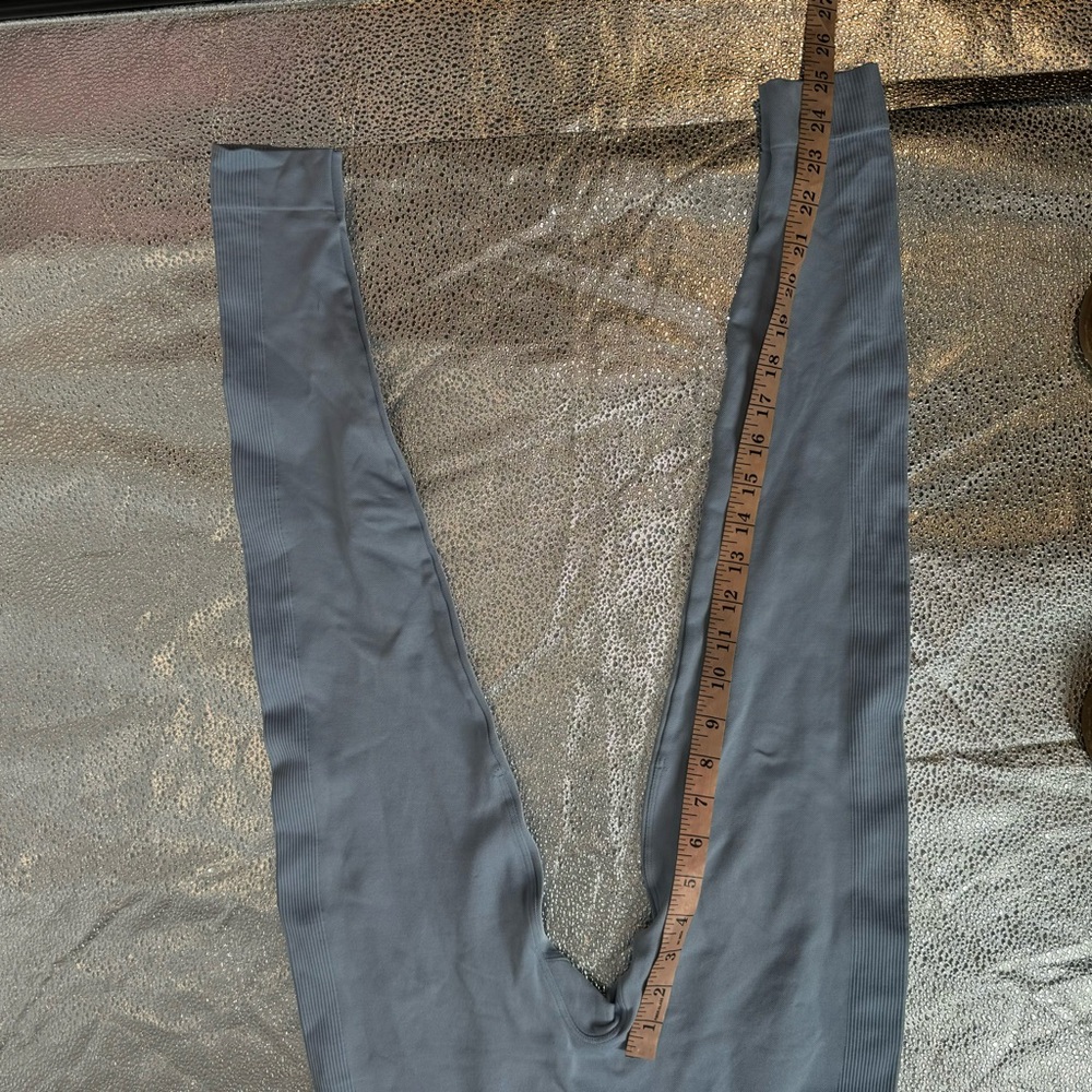 Set active light blue high rise seamless leggings M - Picture 11 of 11